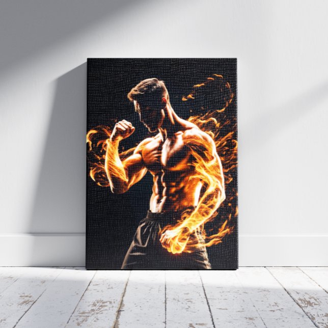 Lienzo Luchador de Artes Marciales Mixtas (Subido por el creador)