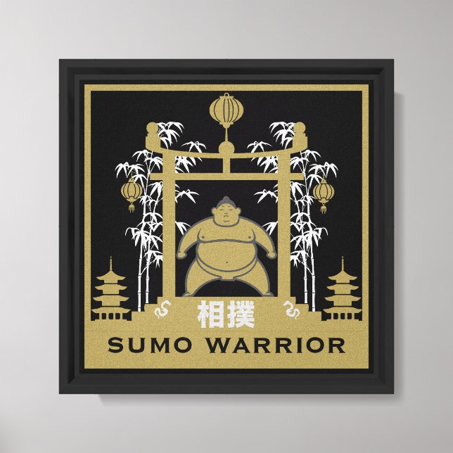 Lienzo Luchador de Sumo (Anverso)