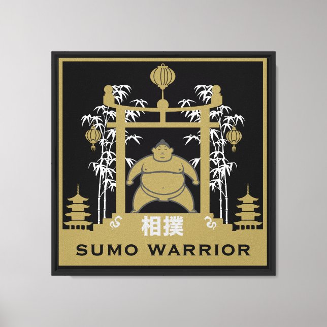 Lienzo Luchador de Sumo (Anverso)