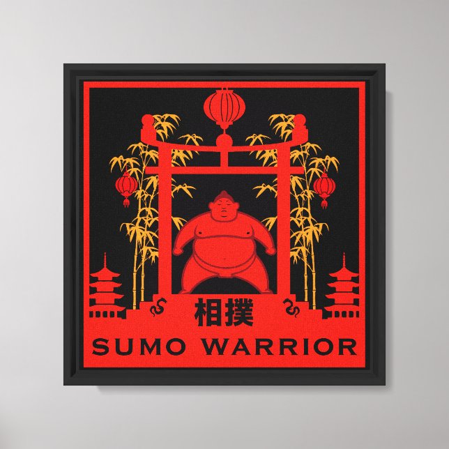 Lienzo Luchador de Sumo (Anverso)
