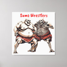 Luchadores De Sumo Skeleton En Acción