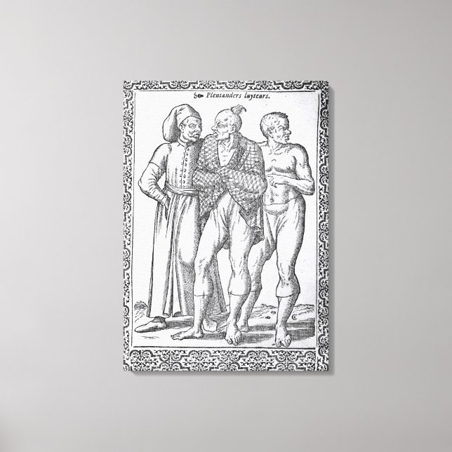 Lienzo Luchadores turcos (Anverso)