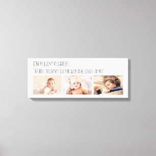 Lienzo Lucky Me Mejor Mamá Fotos Personalizadas