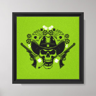 Lienzo Lucky Poker Skull