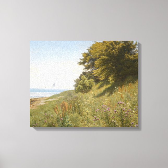 Lienzo Ludvig Kabell - Día de verano en el mar (Anverso)