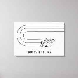 Lienzo Lugar de ganancia mínima Mostrar pista de caballos