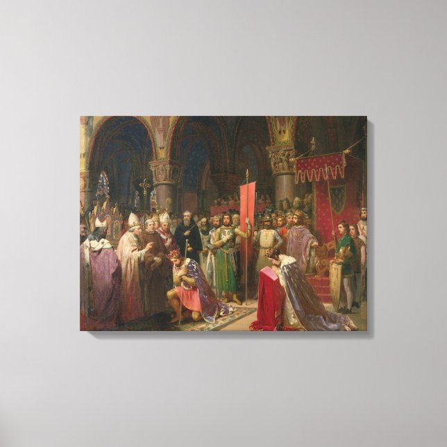 Lienzo Luis VII el Joven, Rey de Francia (Anverso)