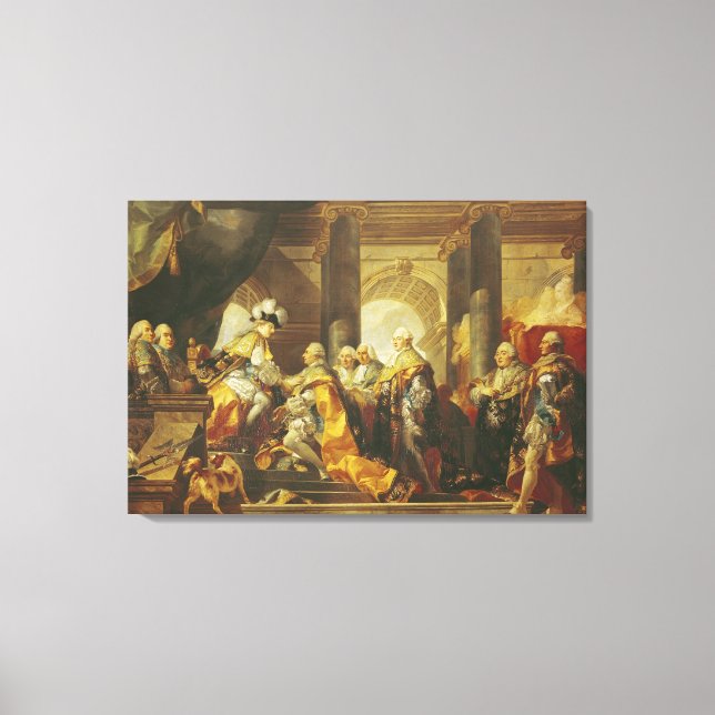 Lienzo Luis XVI de Francia (Anverso)