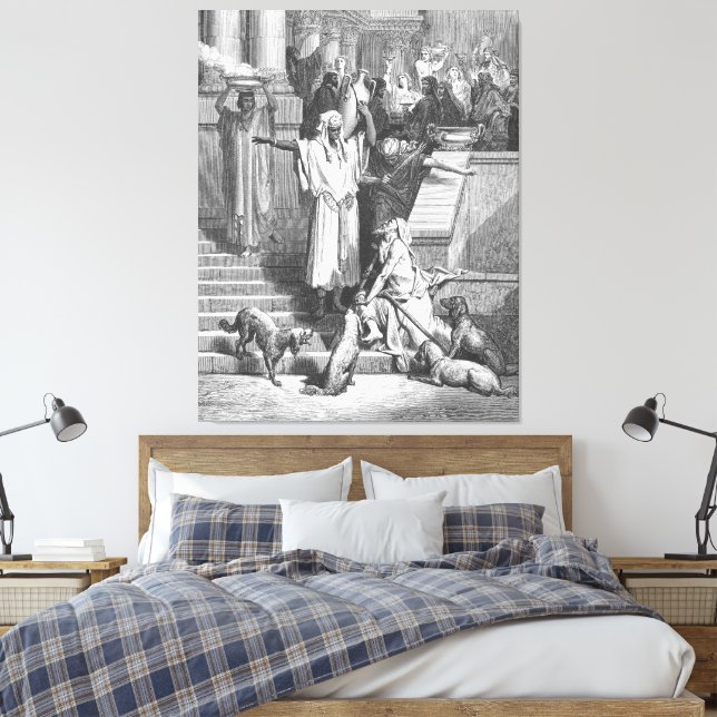 Lienzo Luke 16 Lazarus Outside the Rich Man's House (Insitu(Dormitorio))