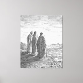 Lienzo Luke 24A Jesus and Two Disciples Go to Emmaus
