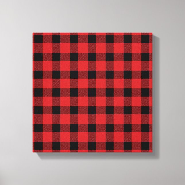 Lienzo Lumberjack Red Buffalo Country Plaid (Anverso)