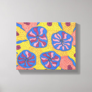 Lienzo Luminosas pinturas de tela futurista