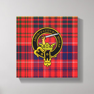 Lienzo Lumsden Scottish Escudo y Tartan Canvas print