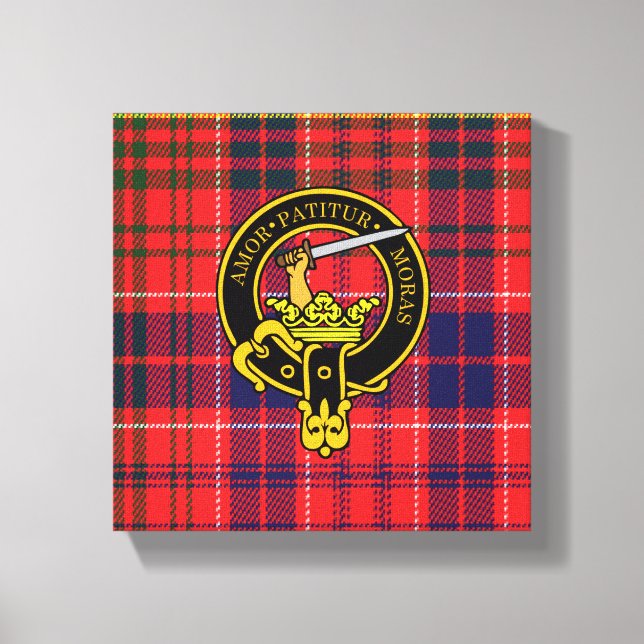 Lienzo Lumsden Scottish Escudo y Tartan Canvas print (Anverso)