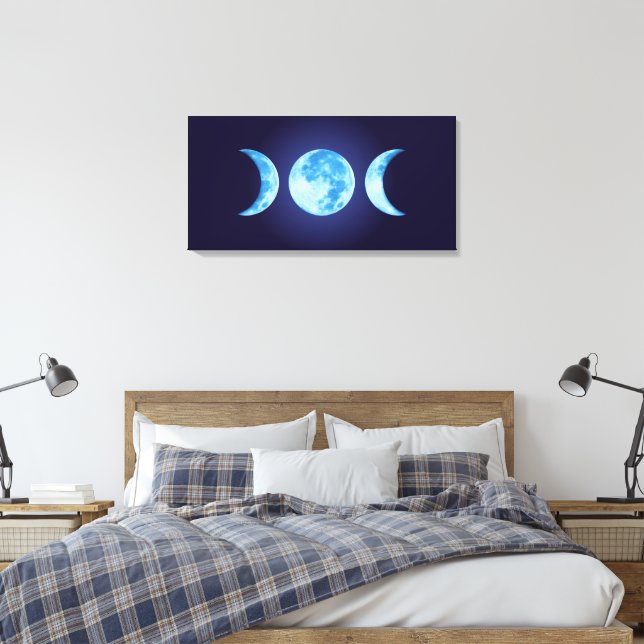Lienzo Luna de tres fases (Insitu(Dormitorio))