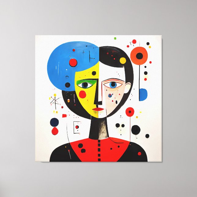 Lienzo Luna - Dualidad de expresión (Anverso)