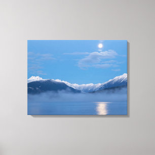 Lienzo Luna puesta   Seabeck, Washington