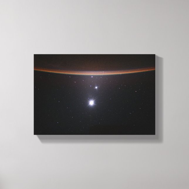 Lienzo Luna, Venus, Júpiter y Tierra (NASA) (Espacio) (Anverso)