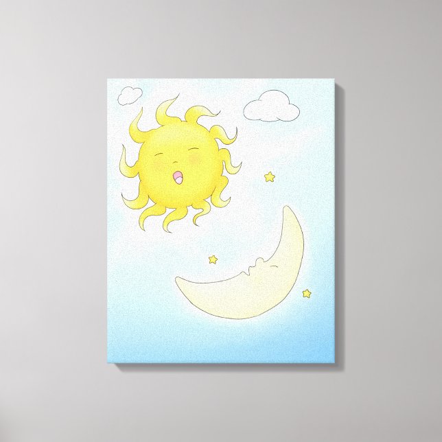 Lienzo Luna y sol (Anverso)