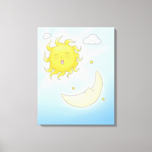 Lienzo Luna y sol (Anverso)