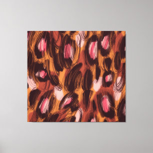 Lienzo Lunares de leopardo Patrón de animal africano