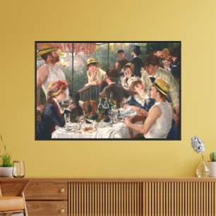 Lienzo Luncheon del Fiesta de Boating - Auguste Renoir