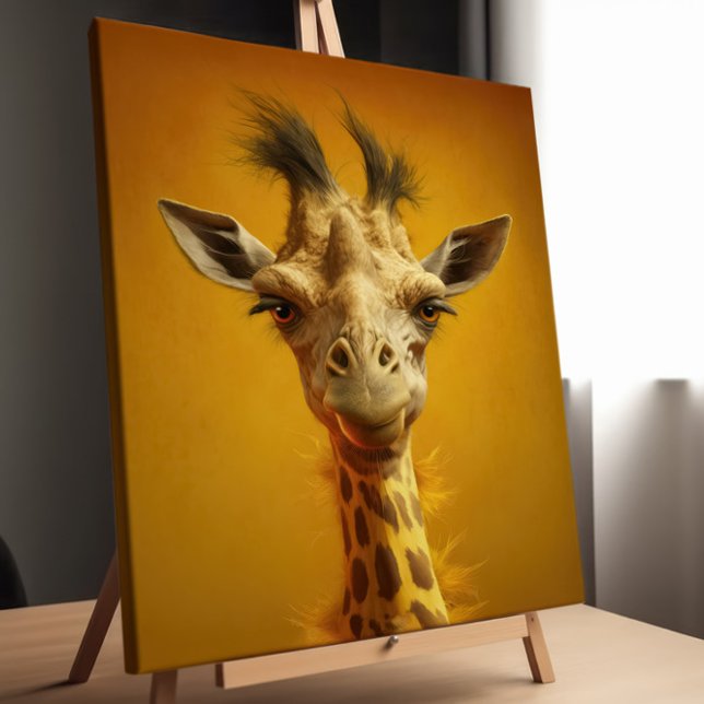 Lienzo Lustiges Giraffenportrait (Subido por el creador)
