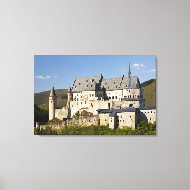 Lienzo Luxemburgo, Vianden. Castillo de Vianden (siglo XV (Anverso)