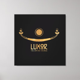 Lienzo Luxor la avenida Esfinge El barco de Khufus Karnak