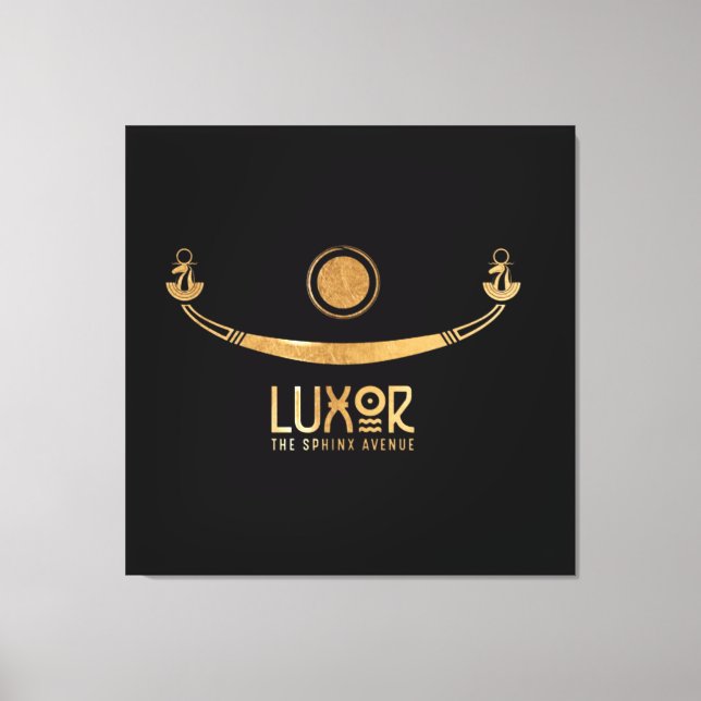 Lienzo Luxor la avenida Esfinge El barco de Khufus Karnak (Anverso)