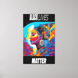 Lienzo Luxurious Empowered Colors Black Lives Matter