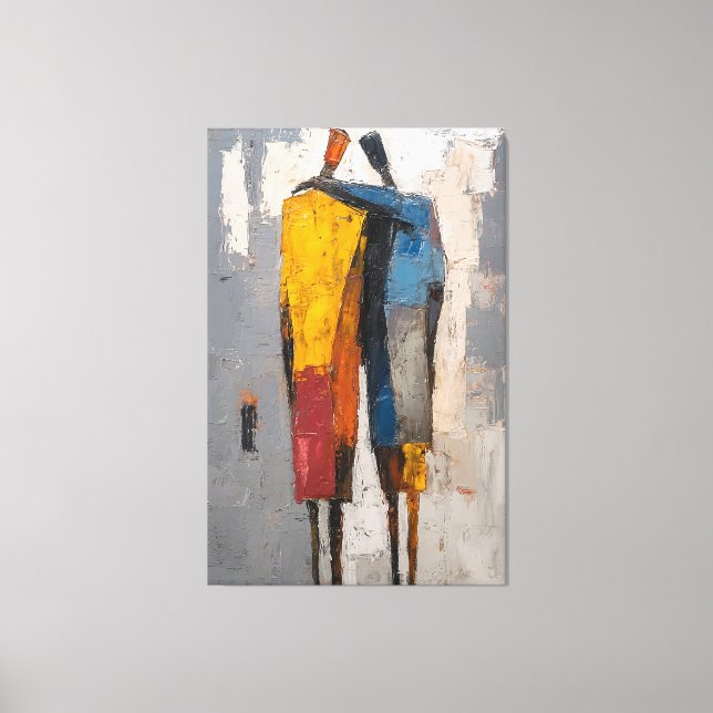 Lienzo Luxurious Textured Blue & Gold Abstract (Anverso)