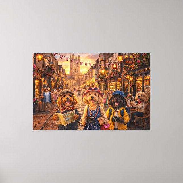 Lienzo Luxury Cockapoo Canterbury Wall Art Canvas (Anverso)