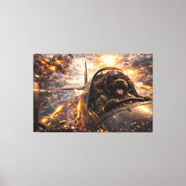 Lienzo Luxury Cockapoo Wall Art – Aviation Dog Modern