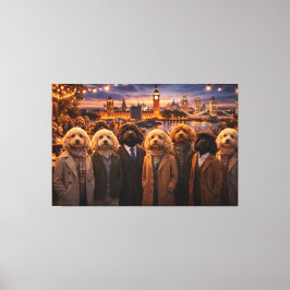 Lienzo Luxury Cockapoo Wall Art – London Evening Art