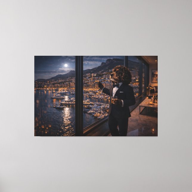 Lienzo Luxury Cockapoo Wall Art – Monaco Dog Canvas (Anverso)
