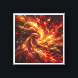 Lienzo Luxury Golden Fire Nebula - Abstract Molten Gold S<br><div class="desc">A powerful 3D abstract render of a dynamic fluid spiral, featuring vibrant streaks of molten gold, radiant fire red, and deep charcoal. This captivating cosmic art captures a mesmerizing celestial explosion with shimmering stardust and high-contrast light. Perfect for modern living rooms, creative offices, or as a bold statement piece for...</div>