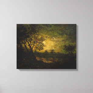 Lienzo Luz de luna (por Ralph Albert Blakelock)
