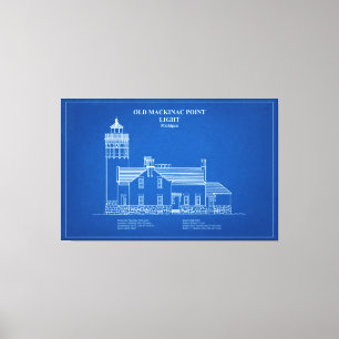 Lienzo Luz del punto mastinaco antiguo - Michigan - AD