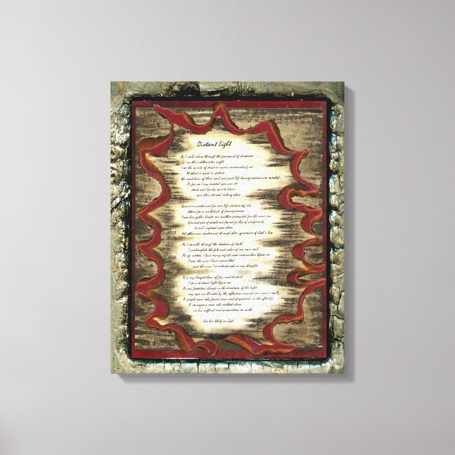 Lienzo Luz distante (Anverso)