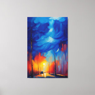 Lienzo Luz quitamiedos   pintura al óleo