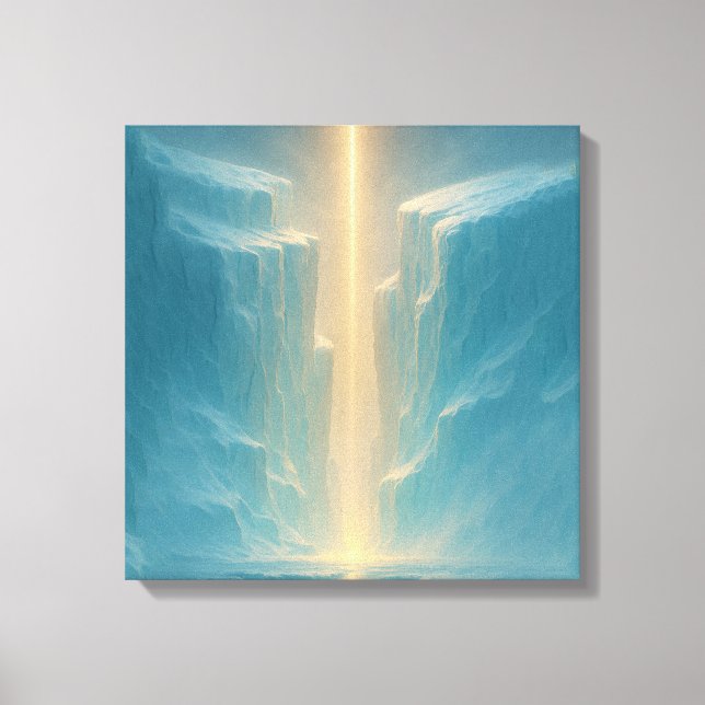 Lienzo Luz sobre el glaciar (Anverso)