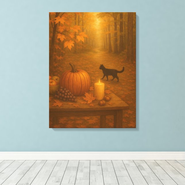 Lienzo Luzsusurrante - Bosque de Otoño (Insitu (piso de madera))