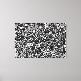 Lienzo LXIX EN BLANCO Y NEGRO - Pintura de acción - Resum