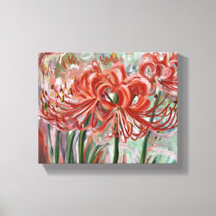 Lienzo Lycoris Radiata en flor