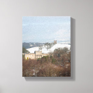 Lienzo Lyme y la tarjeta de invierno de jaulas