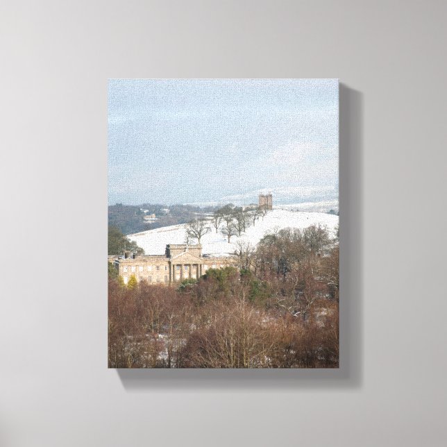 Lienzo Lyme y la tarjeta de invierno de jaulas (Anverso)