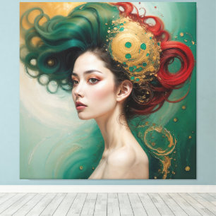 Lienzo "Lyrielle" - La emperatriz del Oro Verde