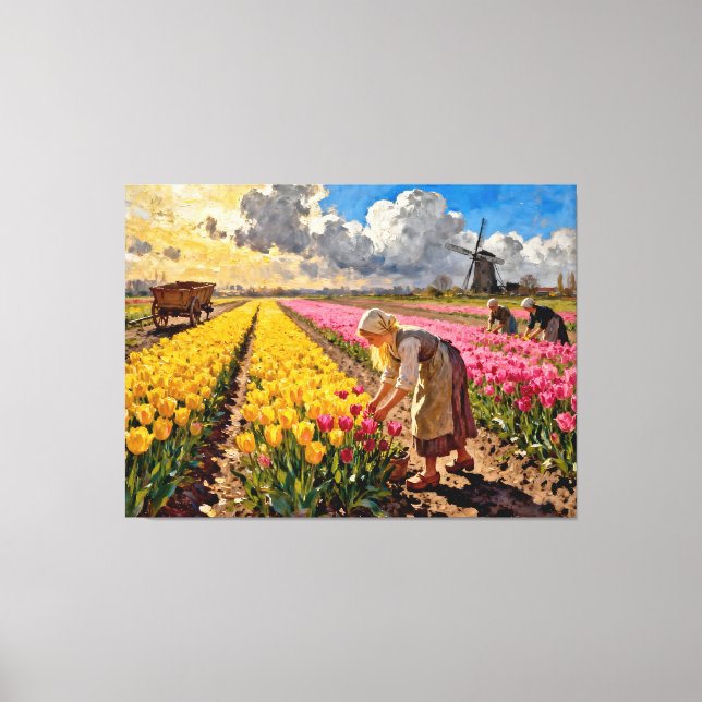 Lienzo “Lysbeth in the Amber Light” - A Dutch Landscape (Anverso)