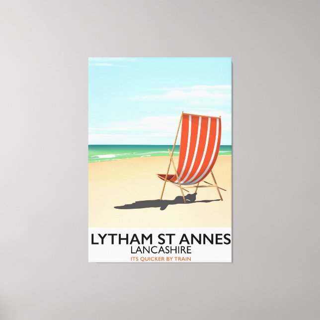 Lienzo Lytham St Annes Lancashire poster marítimo (Anverso)